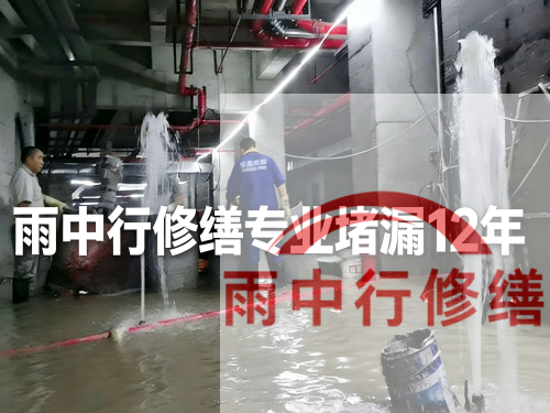 孝感某污水处理厂钢筋混凝土池堵漏案例